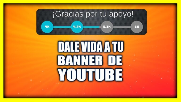 ¿Cómo hacer un banner dinámico para YouTube?